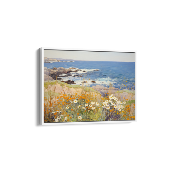 Floral Serenity by the River Wall Art