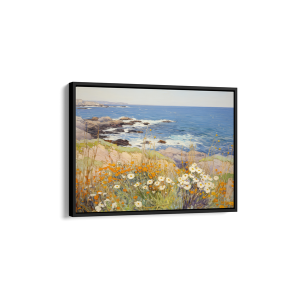 Floral Serenity by the River Wall Art