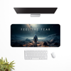 Feel the fear Space Astronaut Desk Mat | Desk Pad | Mouse Pad
