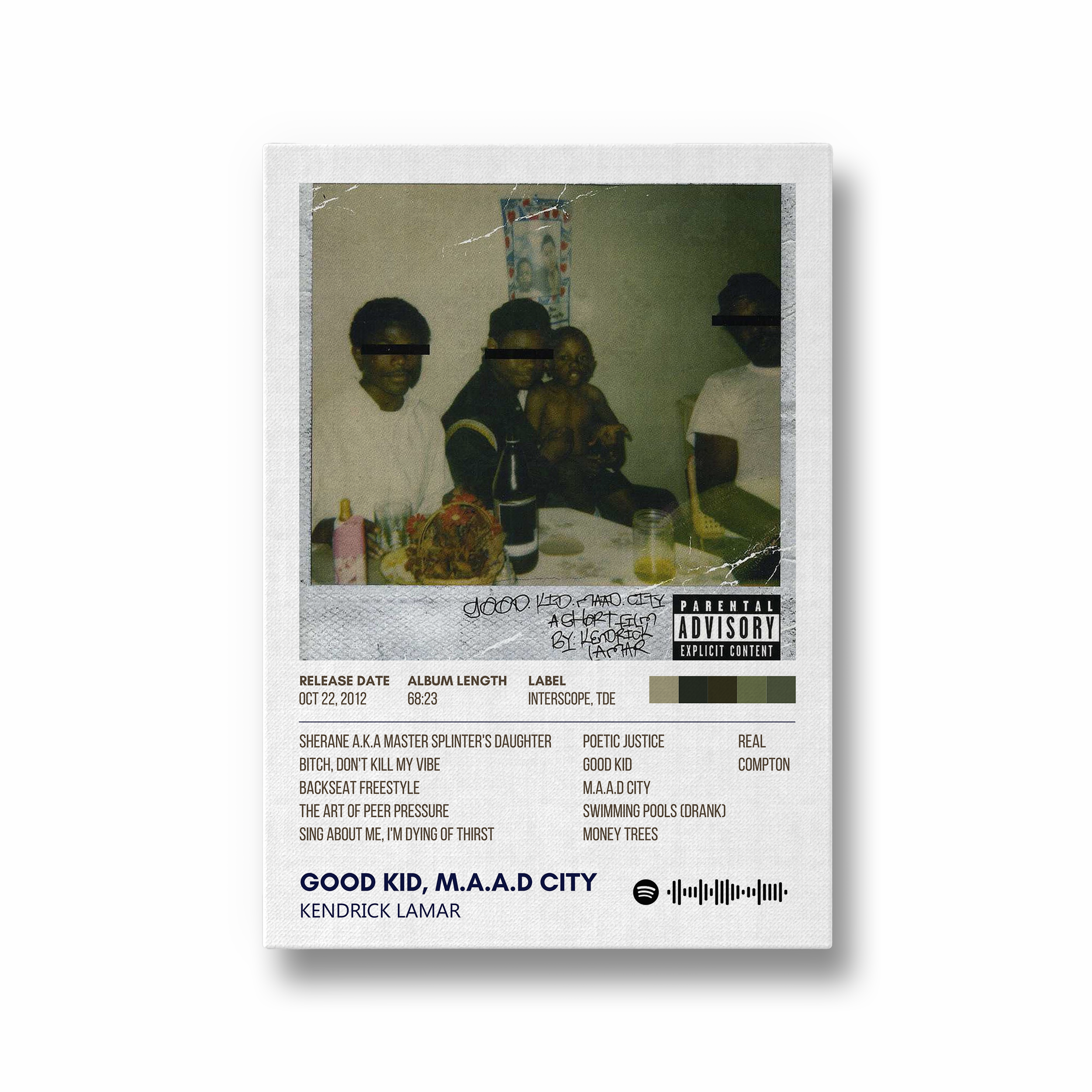 Good Kid, M.A.A.D. City by Kendrick Lamar Album Poster