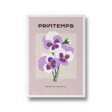 Purple Hue Botanical Modern Wall Art