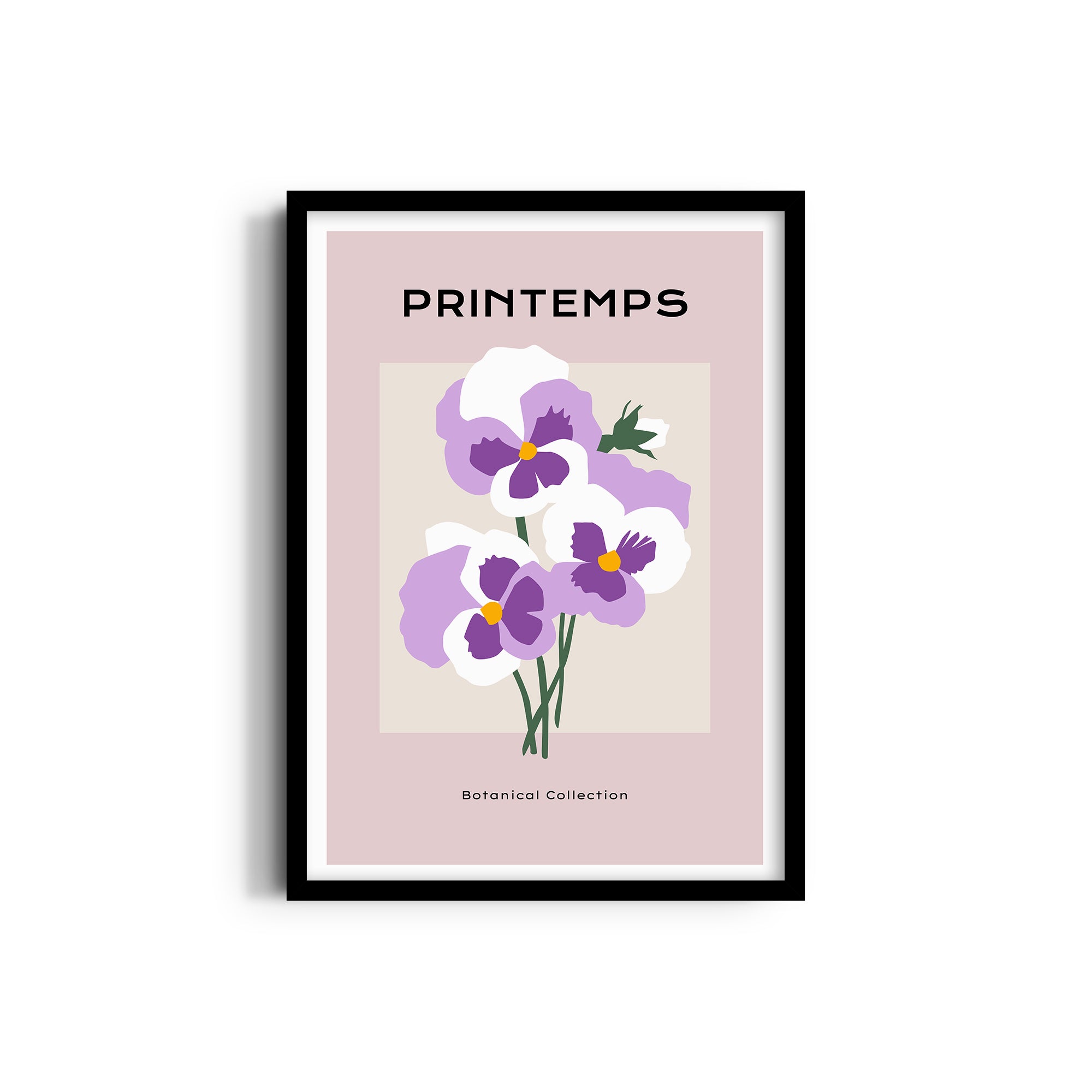 Purple Hue Botanical Modern Wall Art