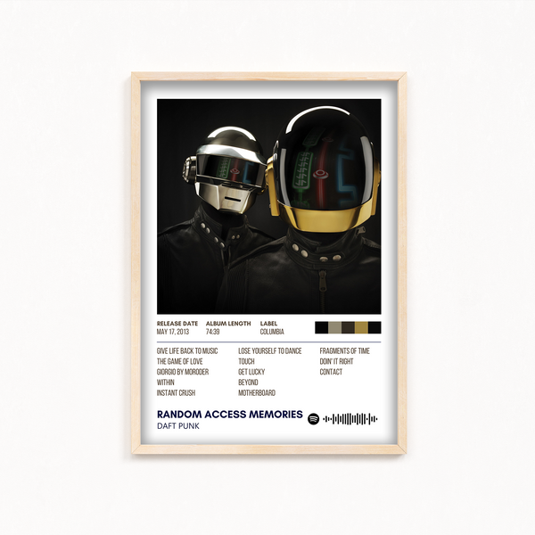 Random Access Memories by Daft Punk Album Poster