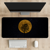 Moon with Tree Desk Mat | Desk Pad | Mouse Pad