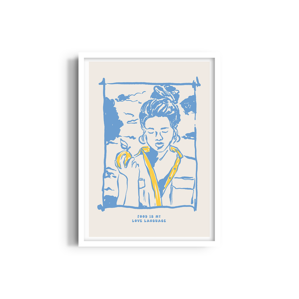 Food is my Love Language Cravings Wall Art