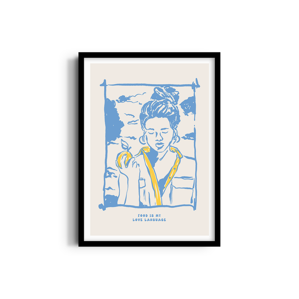 Food is my Love Language Cravings Wall Art