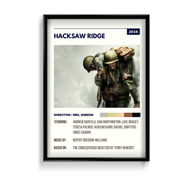 Hacksaw Ridge Retro Wall Art