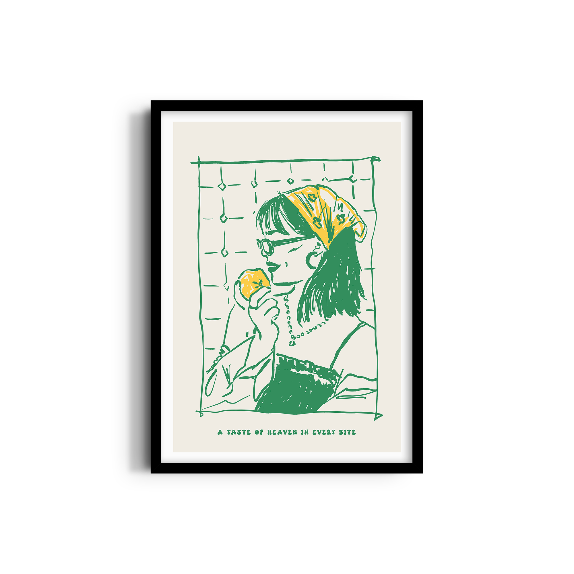 A Taste of Heaven in Every Bite Cravings Wall Art