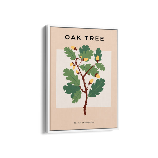 Oak Tree Botanical Modern Wall Art
