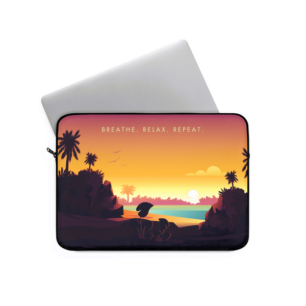 Breathe Relax Repeat Laptop Sleeve (Macbook, HP, Lenovo, Asus, Others) | Laptop Cover