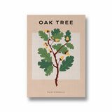 Oak Tree Botanical Modern Wall Art