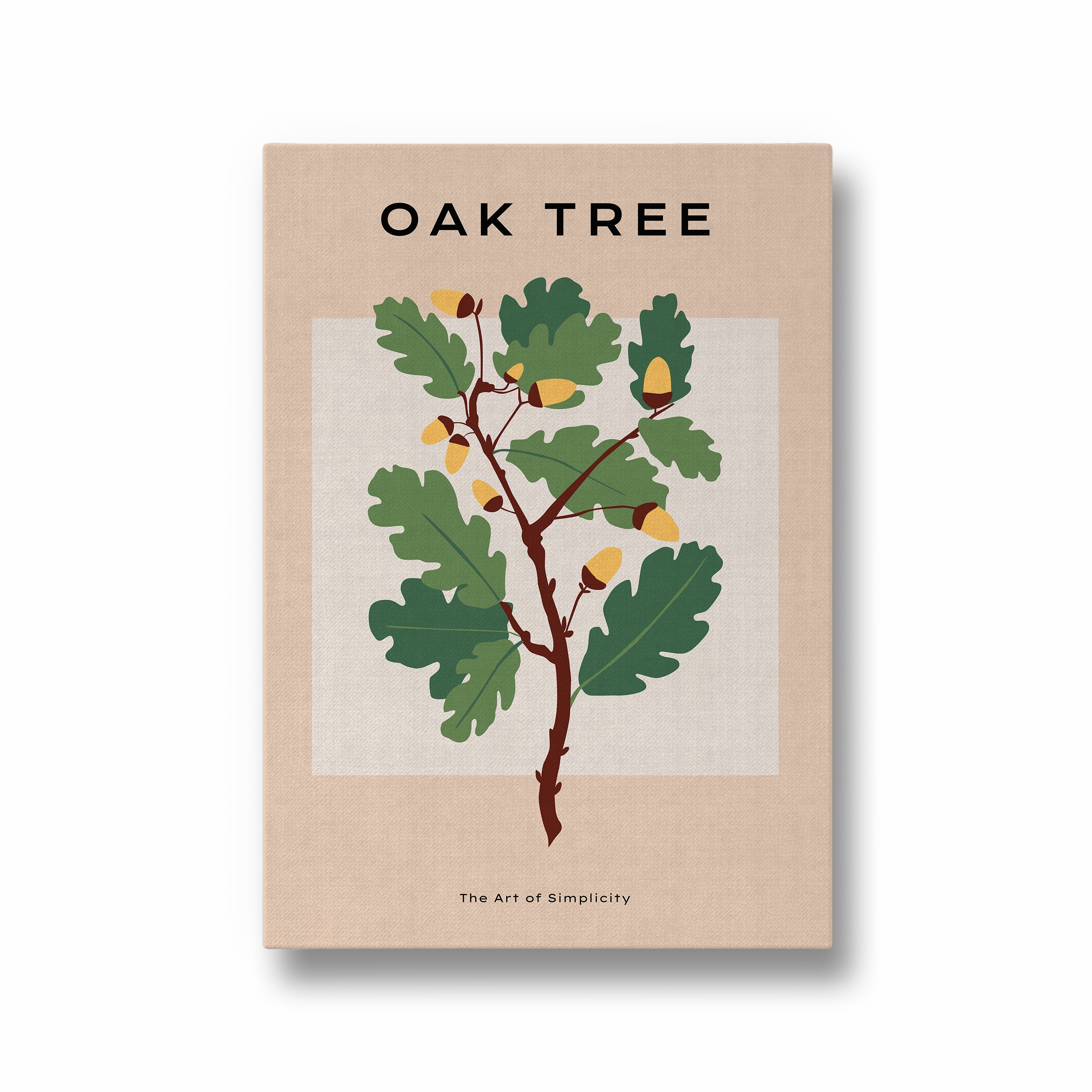 Oak Tree Botanical Modern Wall Art