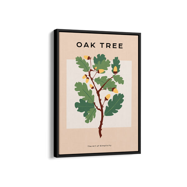 Oak Tree Botanical Modern Wall Art