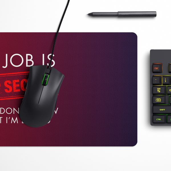 My Job is top secret Desk Mat | Desk Pad | Mouse Pad