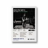 Where the light is by John Mayer Album Poster