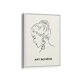 Pretty Lady Modern Line Wall Art