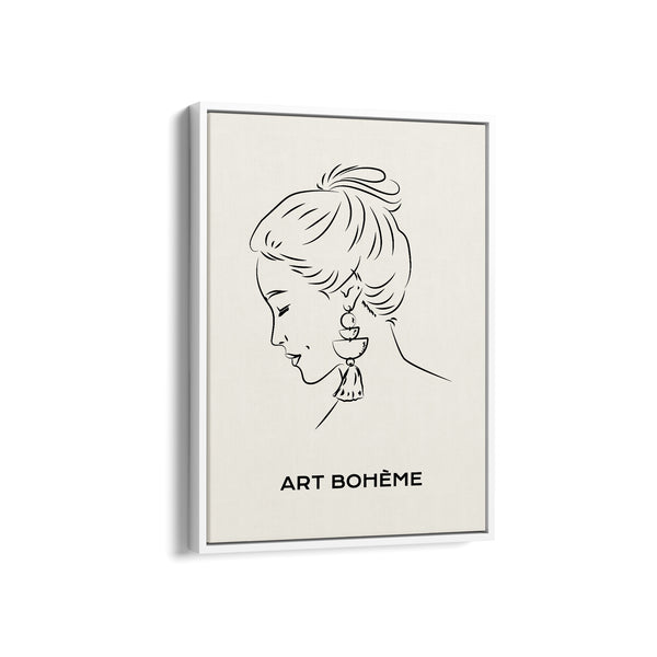 Pretty Lady Modern Line Wall Art