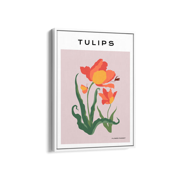 Tulips Botanical Modern Wall Art