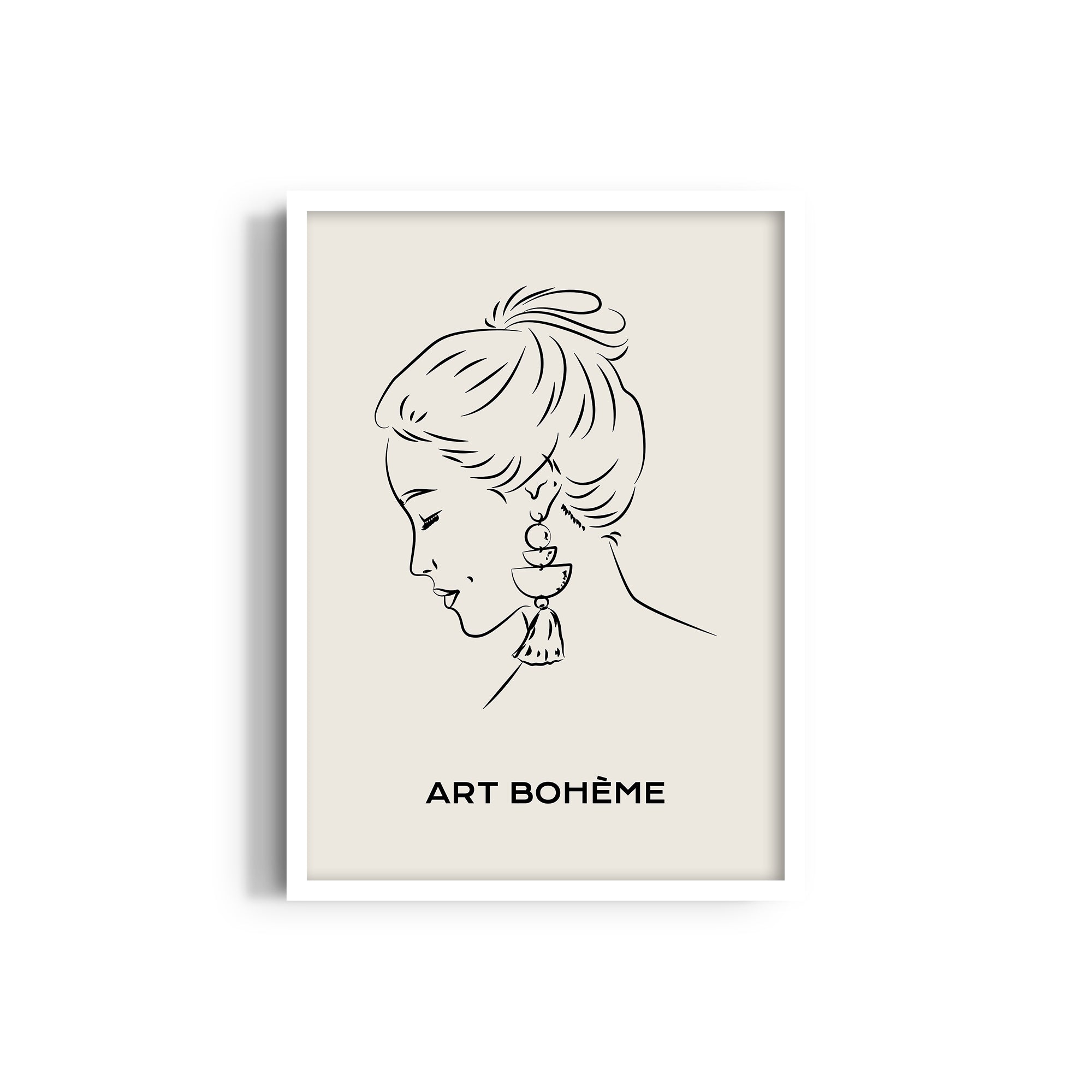 Pretty Lady Modern Line Wall Art