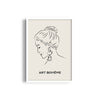 Pretty Lady Modern Line Wall Art