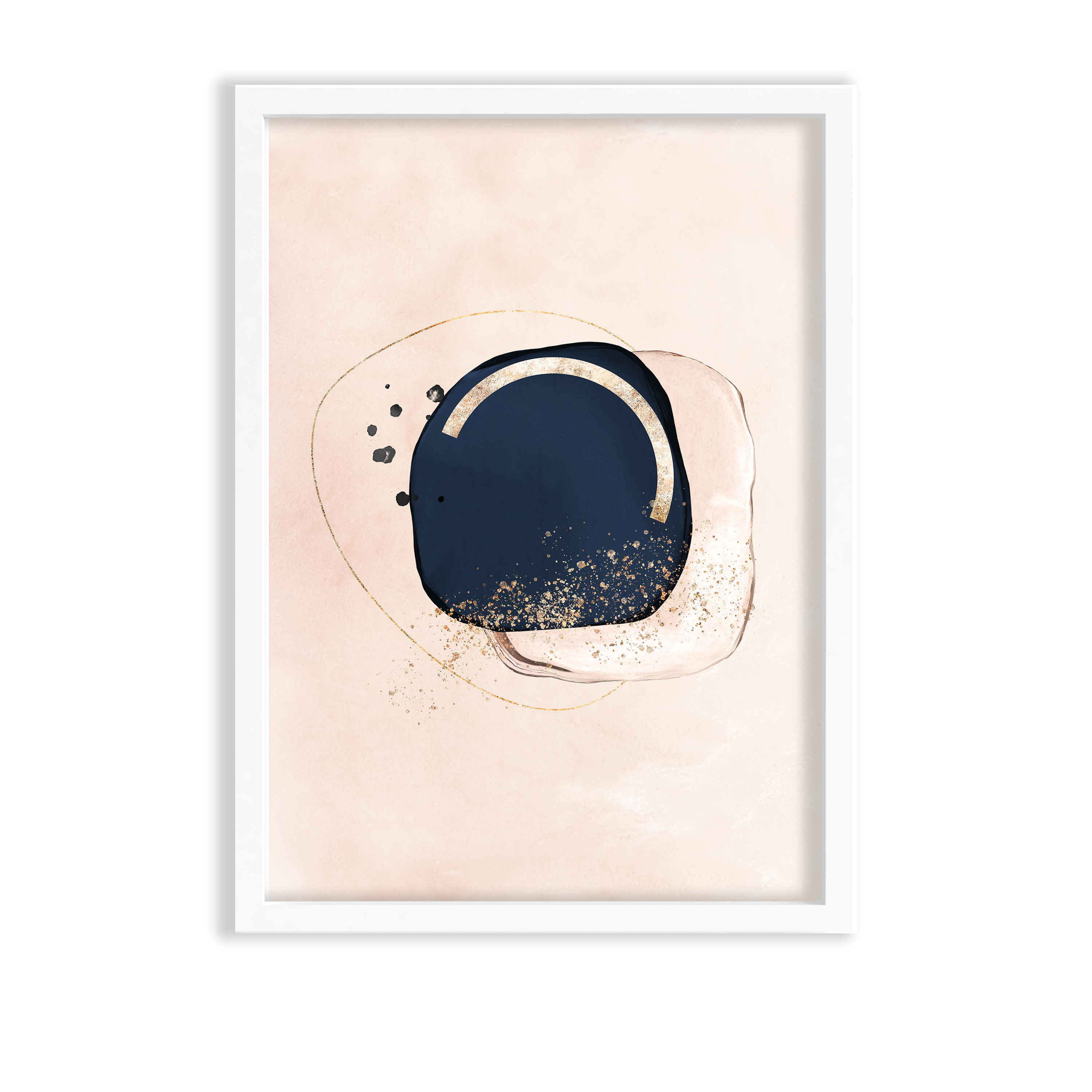 Gilded Haze Abstract Modern Wall Art