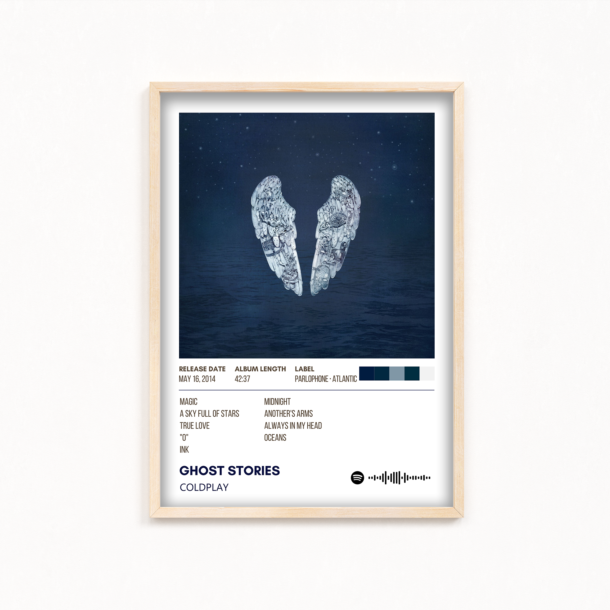 Ghost Stories Coldplay Album Poster