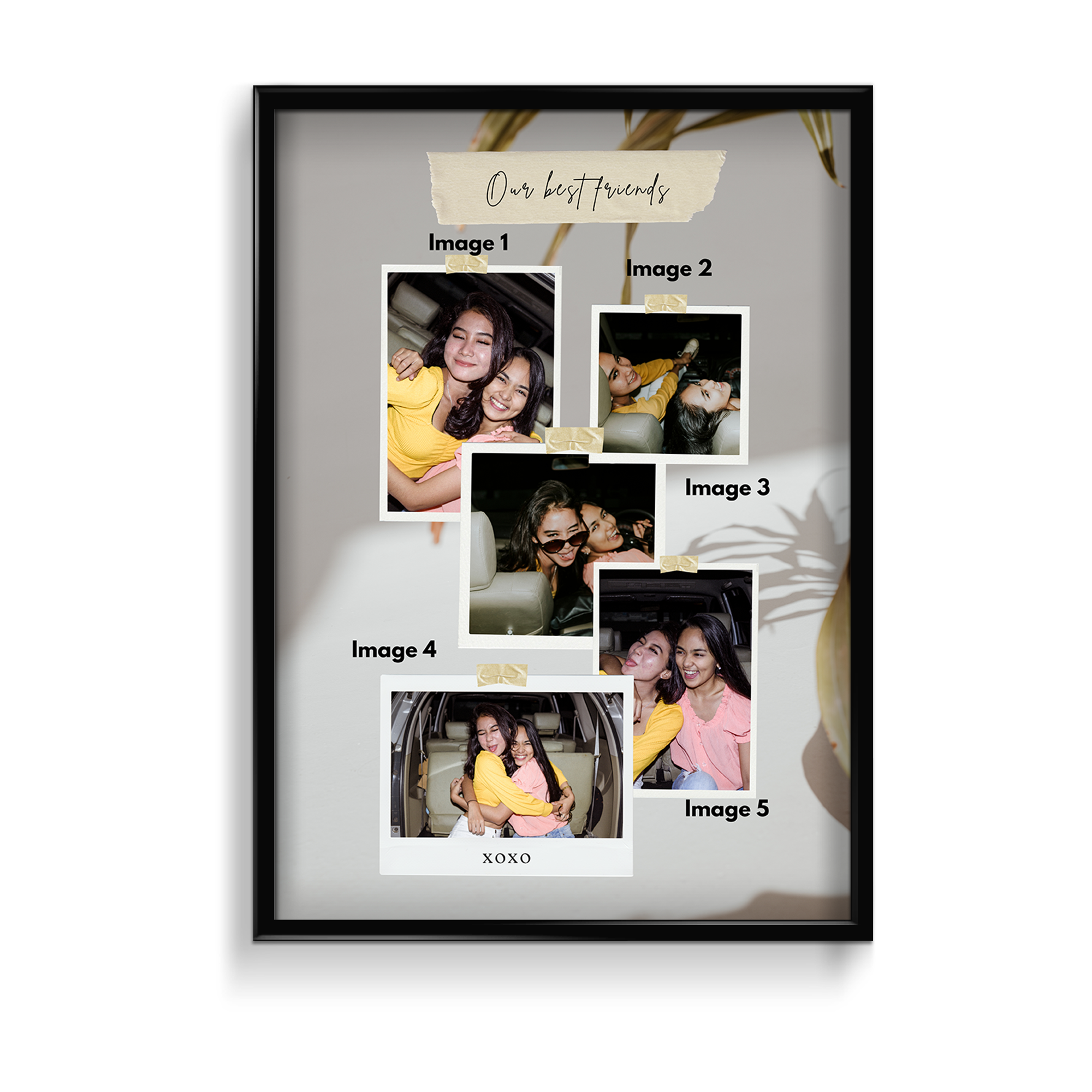 Best friends Collage Wall Art