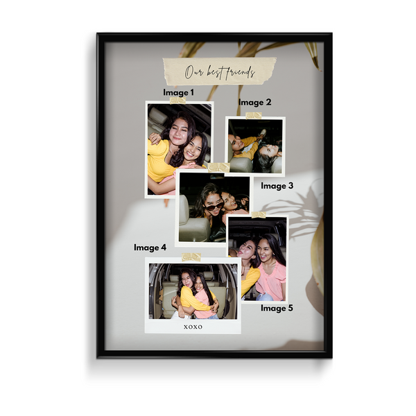 Best friends Collage Wall Art
