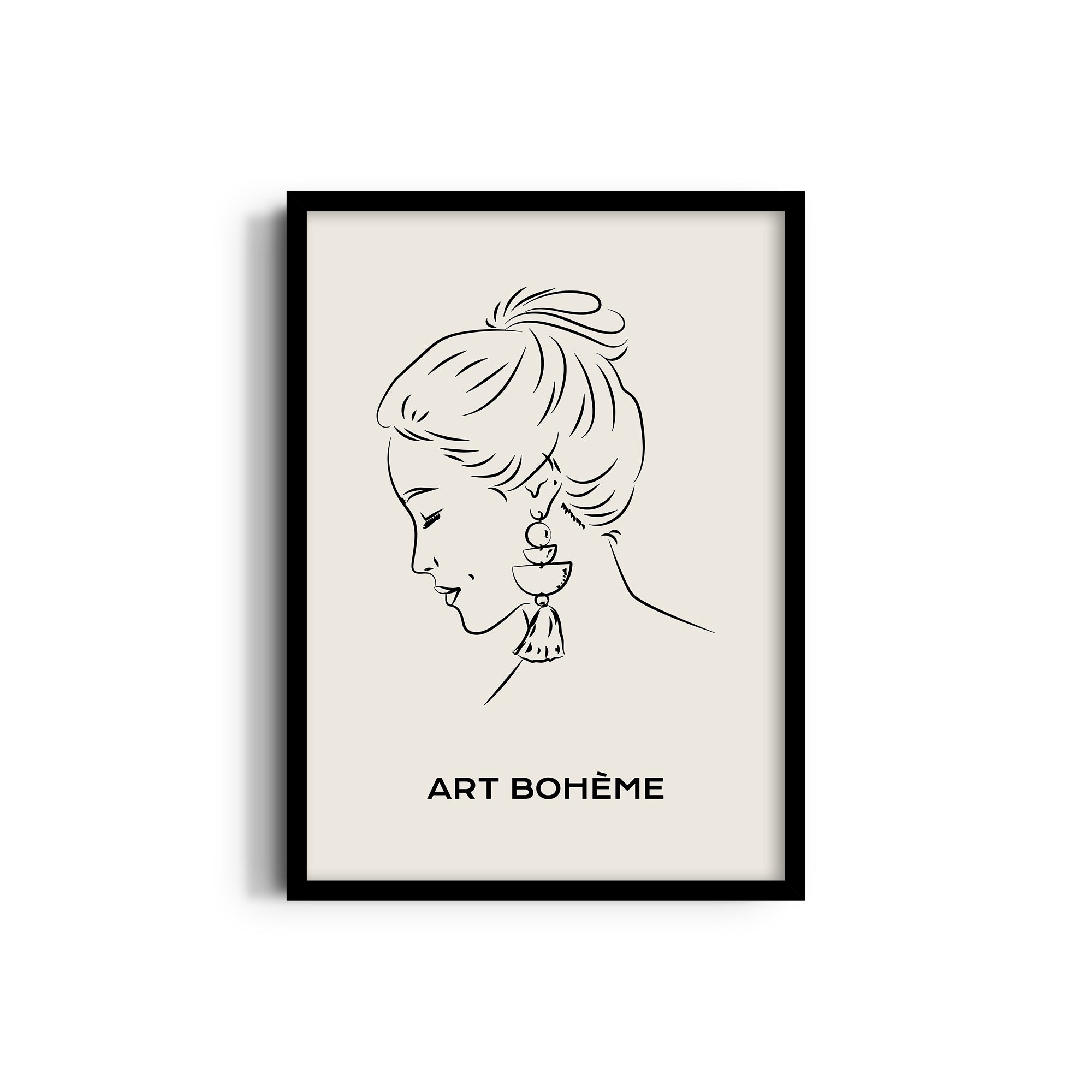 Pretty Lady Modern Line Wall Art