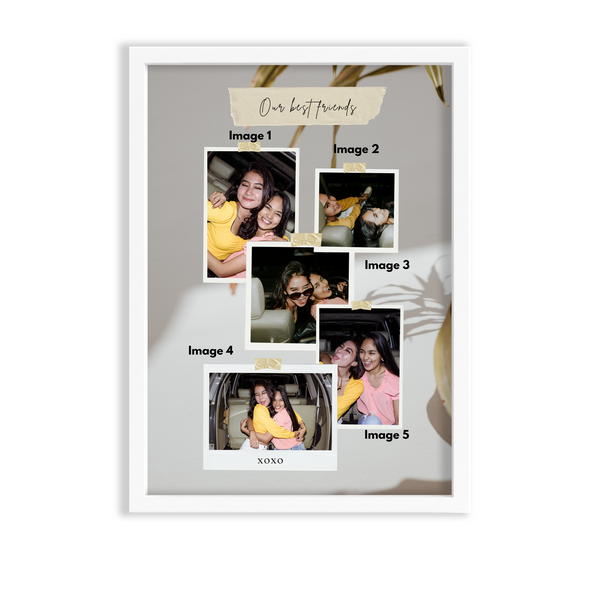 Best friends Collage Wall Art