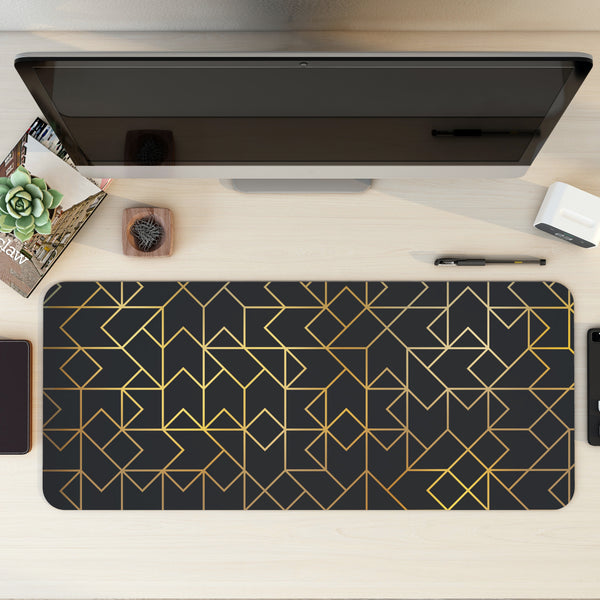 Golden Pattern Desk Mat | Desk Pad | Mouse Pad