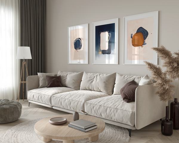 Set of 3 Abstract Modern Wall Art