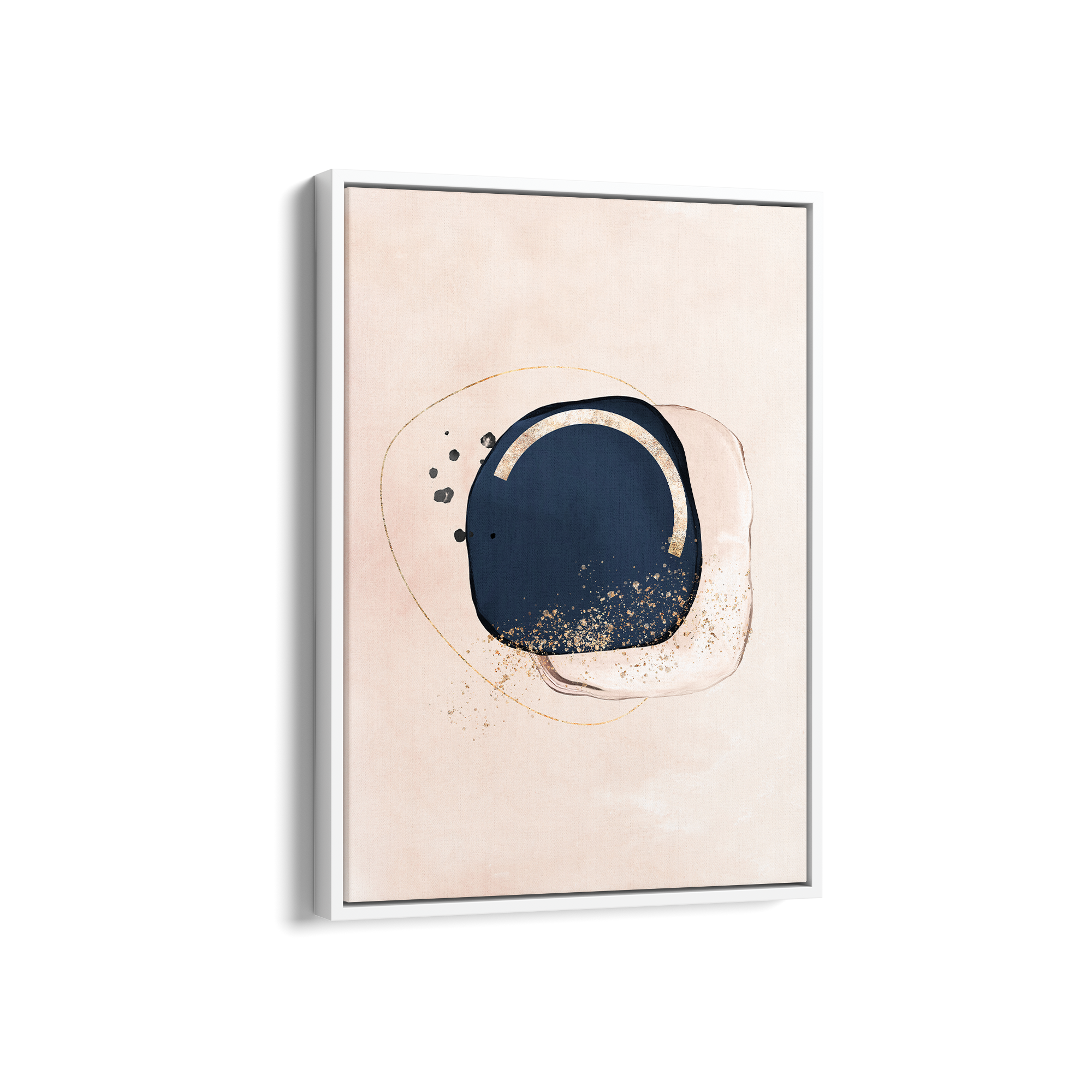 Gilded Haze Abstract Modern Wall Art