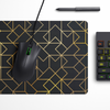 Golden Pattern Desk Mat | Desk Pad | Mouse Pad