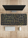 Golden Pattern Desk Mat | Desk Pad | Mouse Pad