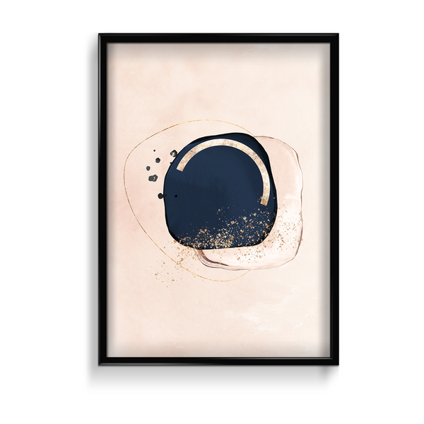 Gilded Haze Abstract Modern Wall Art
