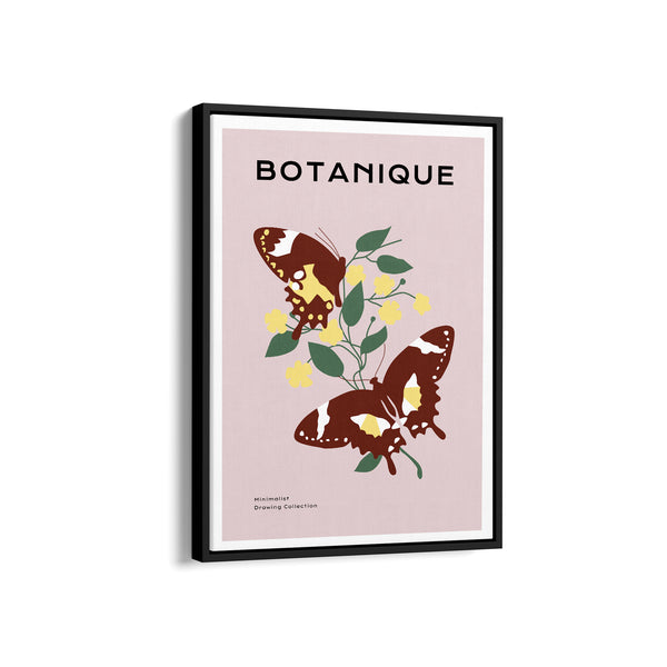 Butterflies Botanical Modern Wall Art