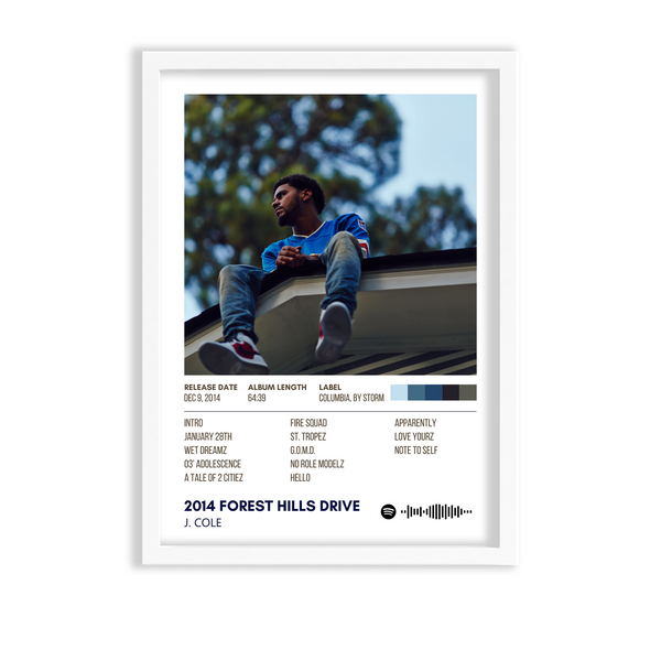 2014 Forest Hills Drive by J. Cole Album Poster