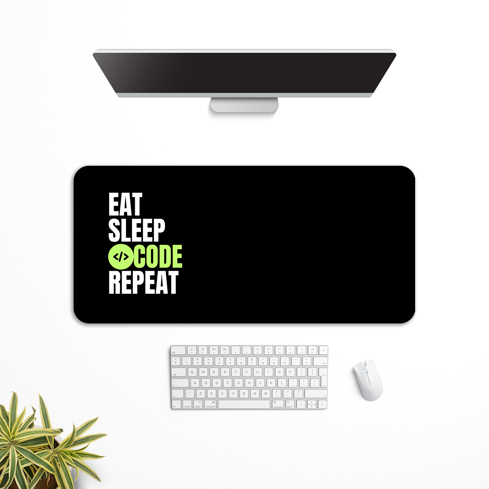 Eat Sleep Code Repeat Desk Mat | Desk Pad | Mouse Pad