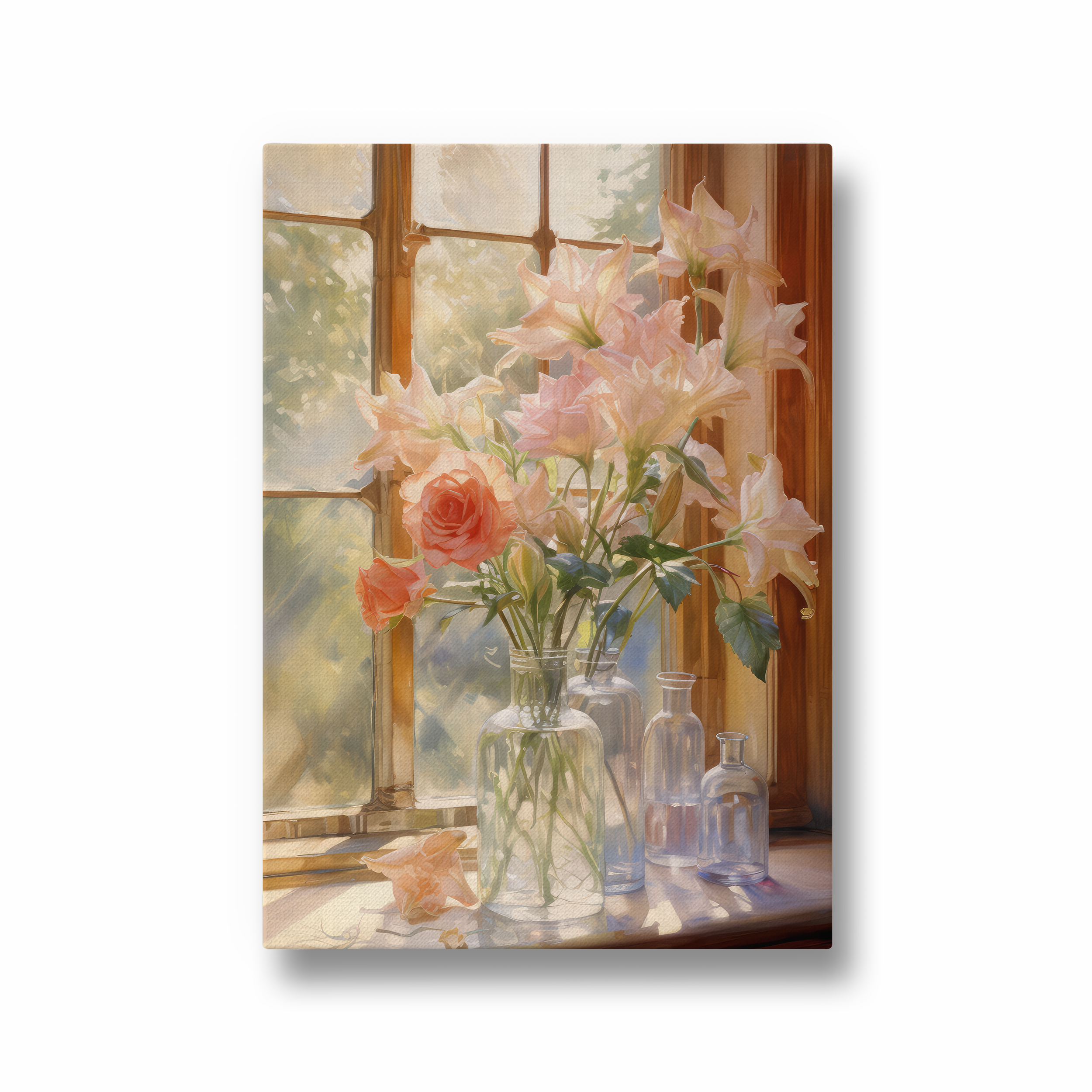 Glass Vase Bloom Wall Art