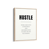 Hustle Quote Wall Art