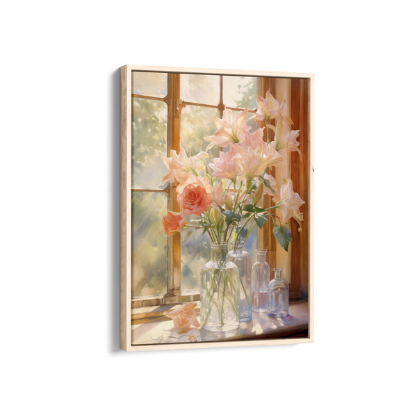 Glass Vase Bloom Wall Art