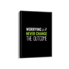 Worrying will never change the outcome Quote Wall Art