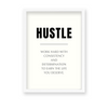 Hustle Quote Wall Art