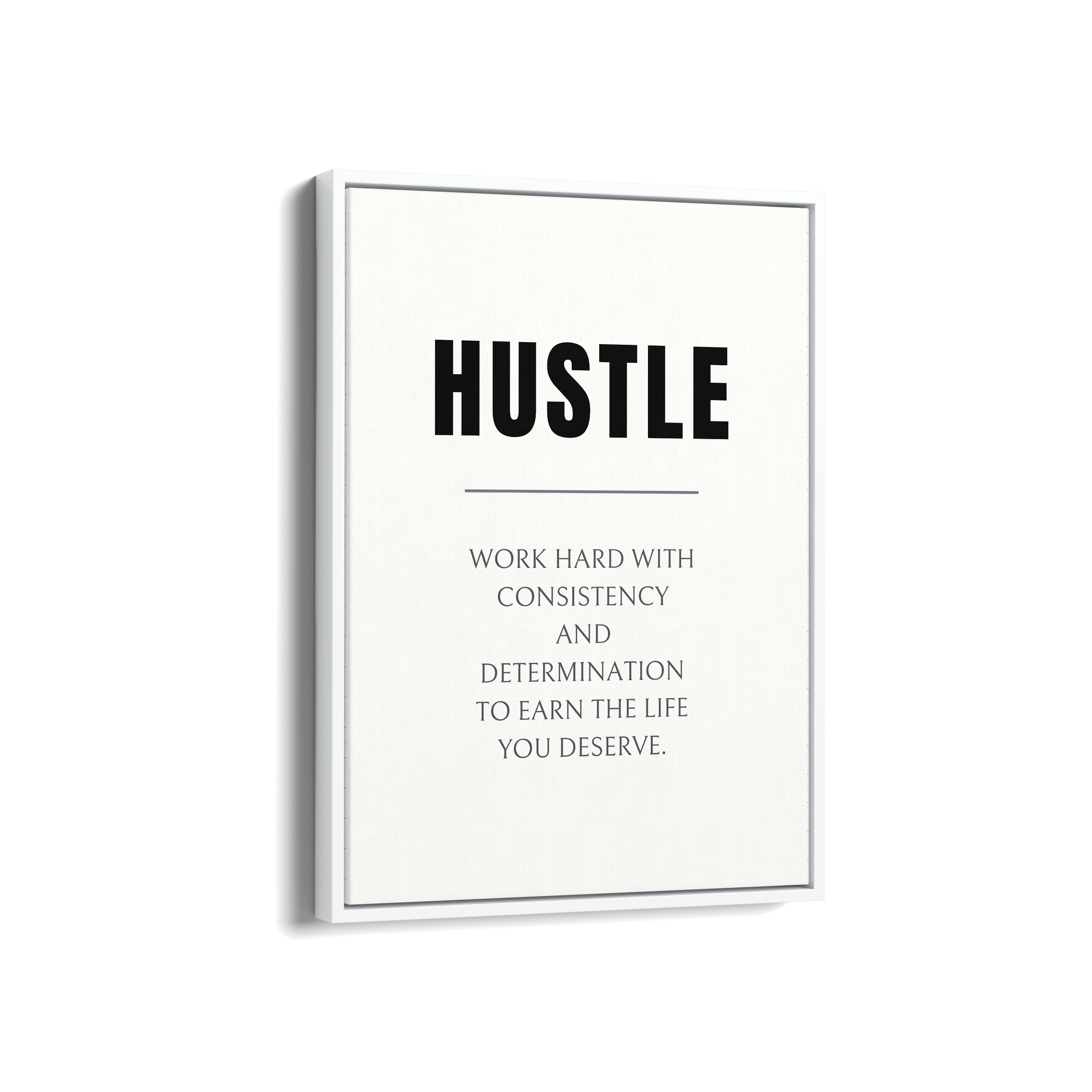 Hustle Quote Wall Art