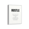 Hustle Quote Wall Art
