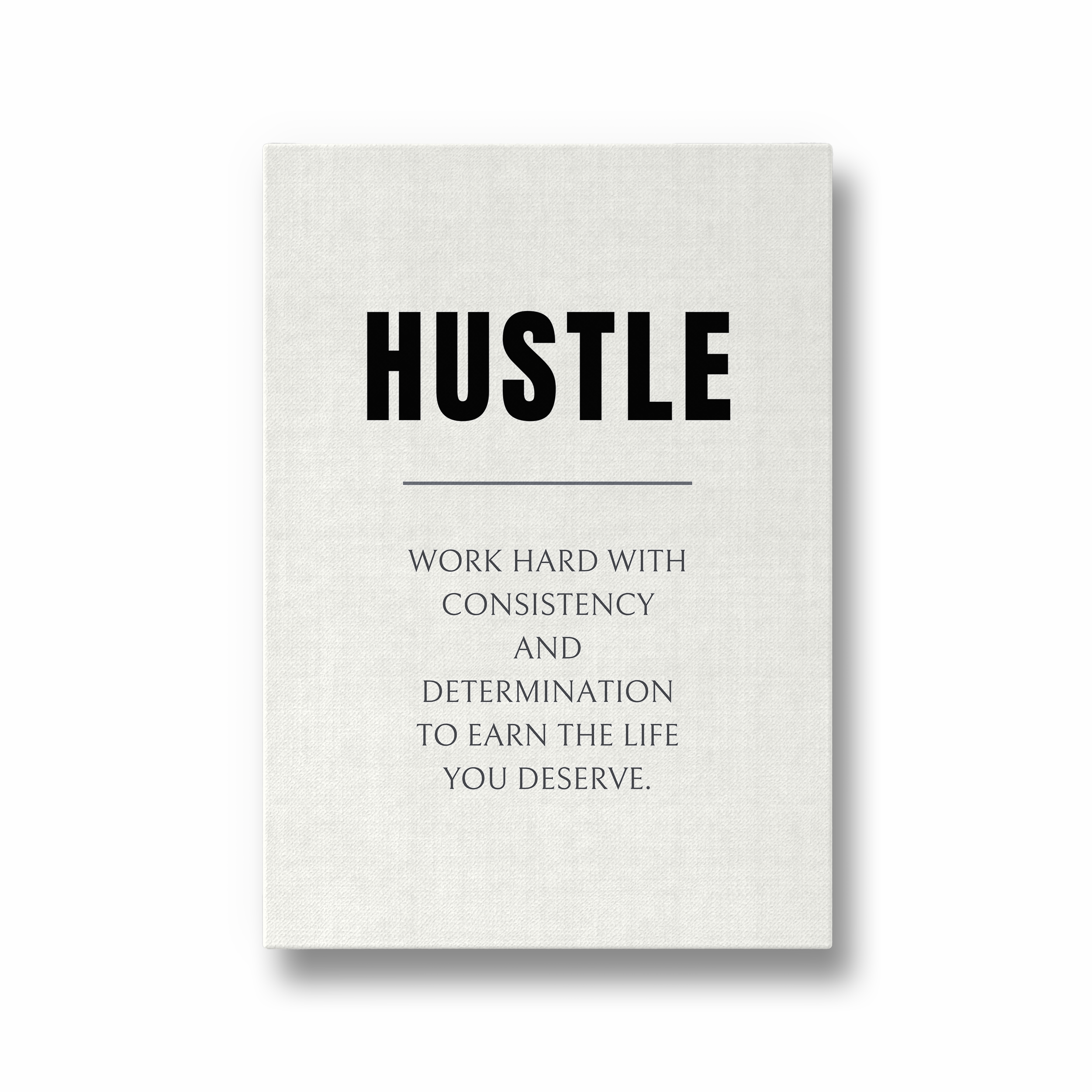 Hustle Quote Wall Art
