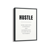 Hustle Quote Wall Art