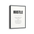 Hustle Quote Wall Art