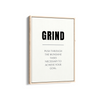 Grind Quote Wall Art